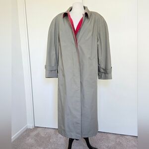 Gelco 90s Long Oversized Trench Rain Coat Fully Lined from Austria size Medium